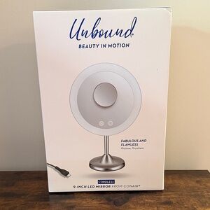 Brand New Unbound Cordless LED Mirror
